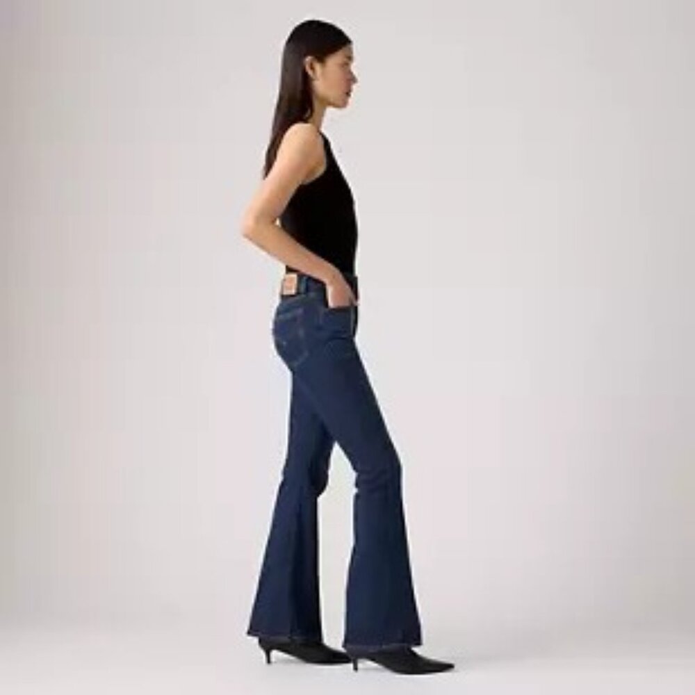 Levi's 726 High Rise Flare Dark Wash Jeans